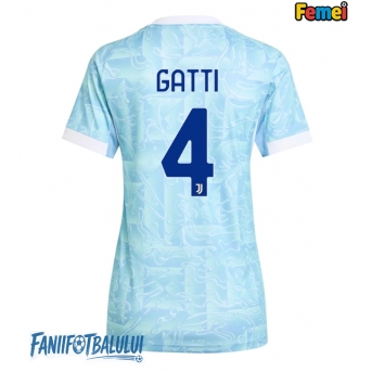 Juventus Federico Gatti #4 Tricou Fotbal Replică 2025-26 Femei Deplasare